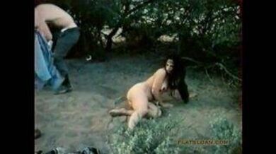 Outdoor gangbang boobs cock – viral video
